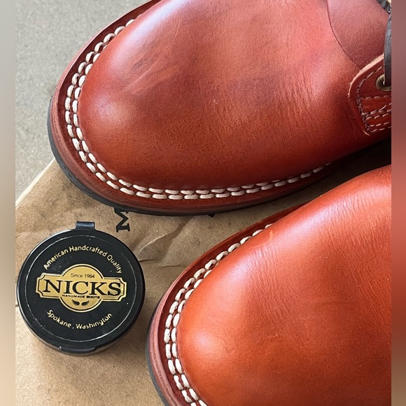 Nicks Boots - Falcon boots in W&C Oiled Latigo Tan - Picture 8 of 9